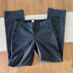 Women’s gray trousers low rise boot cut Y2K size large office core 2000’s chic